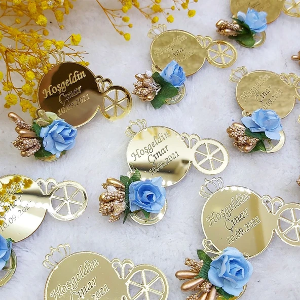 Bal Kabağı Fayton İsimli Pleksi(30 Adet) - 7