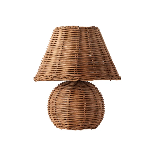 Apliqa Gırona Rattan Hasır Abajur Masa Lambası - Resim 2