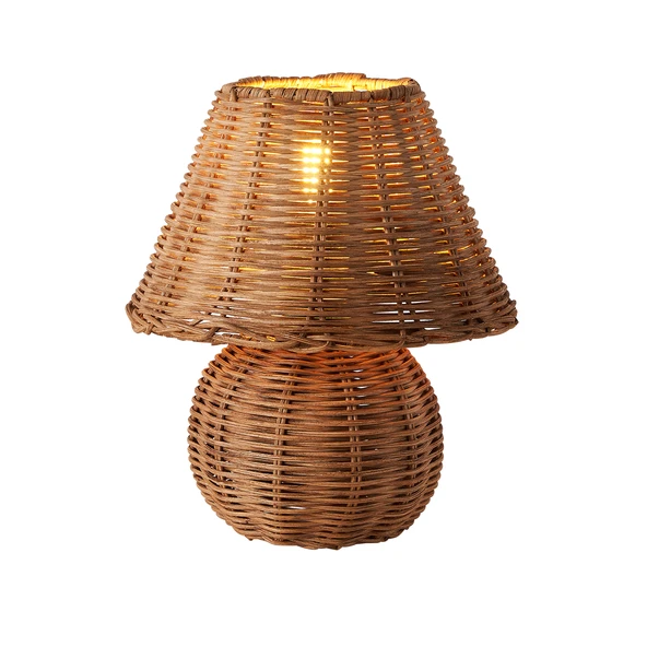 Apliqa Gırona Rattan Hasır Abajur Masa Lambası - Resim 3