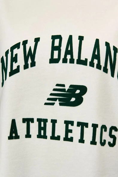 New Balance Lifestyle WNT1402-SST Krem Kadın Tişört - 6