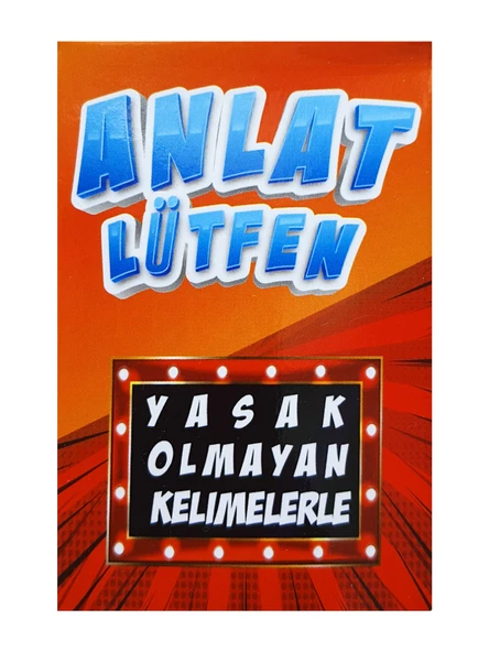 Anlat Lütfen Kart Oyunu Yasaklı Kelimeler