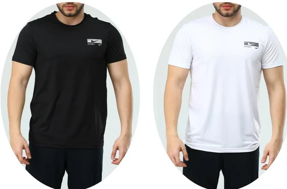 Nike EF-4226 Erkek Polyester Mesh Battal Beden T-Shirt - 3