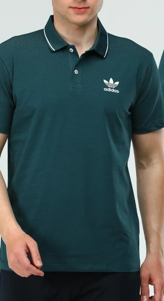 Adidas EF-3965 Erkek Pamuk Cotton Polo Yaka T-Shirt - 5
