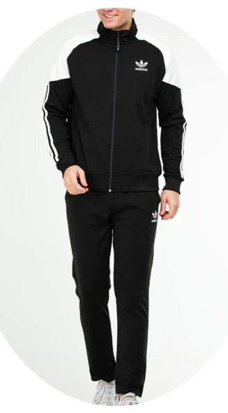 Adidas EA-4057 Battal Beden Erkek Polyester Eşofman Takımı - 3