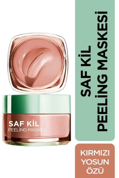 L'Oreal Paris Saf Kil Peeling Yüz Maskesi 50 ml Cilt Bakım