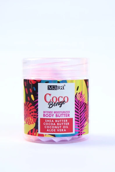 Mara Coco Bongo Body Butter Yoğun Vücut Nemlendirici Hindistan Cevizi 100gr