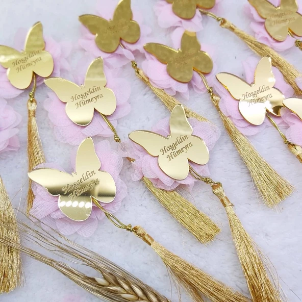 Püskülü Minik Kelebek Bebek Şekeri(20 Adet) - 5