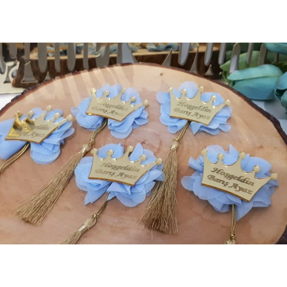 Taç İsimli Erkek Bebek Şekeri(30 Adet) - 2