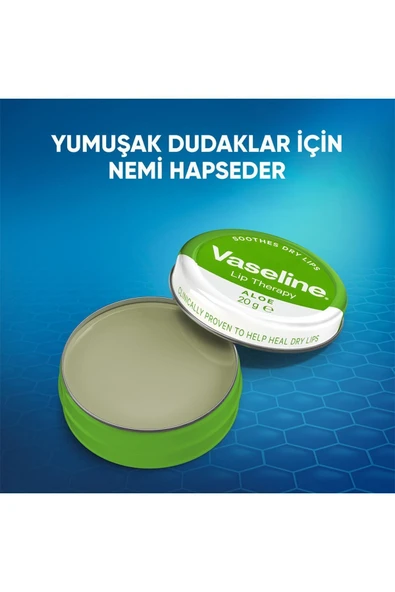 Vaseline Dudak Kremi Lip Therapy Aloe Vera 20 gr - 4