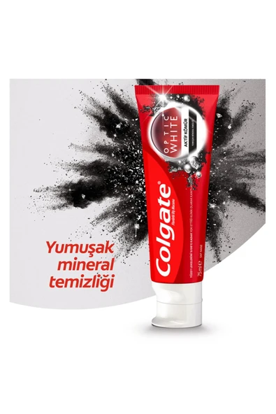 Colgate Optic White Charcoal Aktif Kömür Diş Macunu 50 Ml - 2