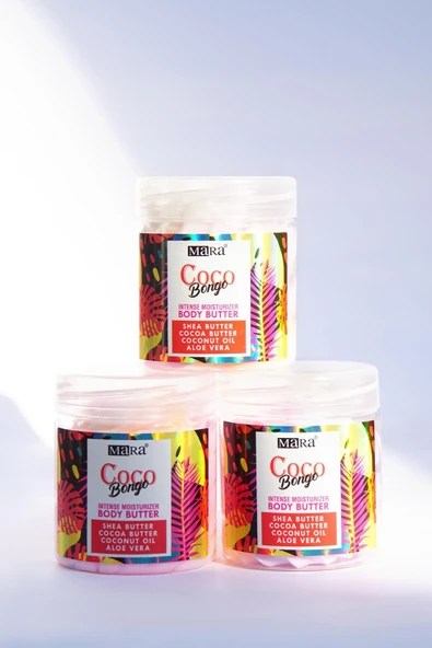 Mara Coco Bongo Body Butter Yoğun Vücut Nemlendirici Hindistan Cevizi 100gr - 5