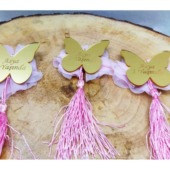 Püskülü Minik Kelebek Bebek Şekeri(20 Adet) - 6