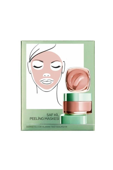 L'Oreal Paris Saf Kil Peeling Yüz Maskesi 50 ml Cilt Bakım - 5