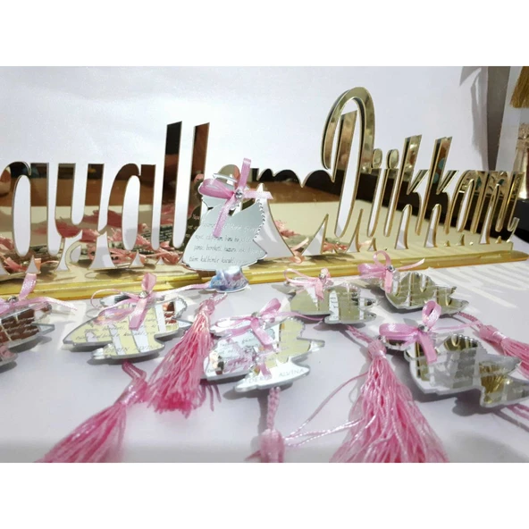 Melek Bebek Pleksi Ayna Hediyelik(30 Adet)