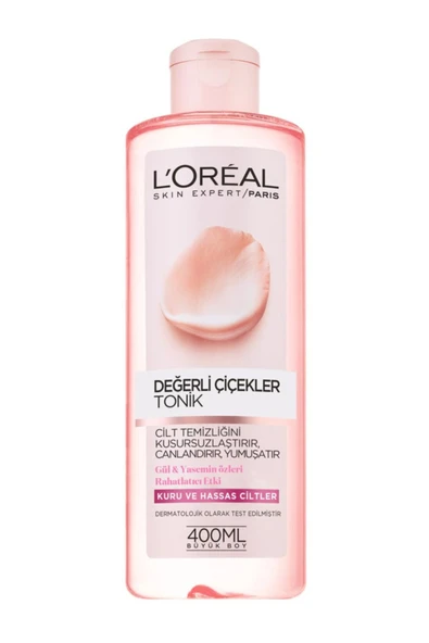 L'Oreal Paris Değerli Çiçekler Kuru Ve Hassas Cilt Tonik 400 Ml 360052344010012