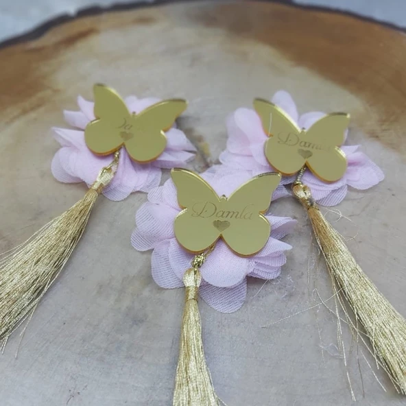 Püskülü Minik Kelebek Bebek Şekeri(20 Adet) - 2