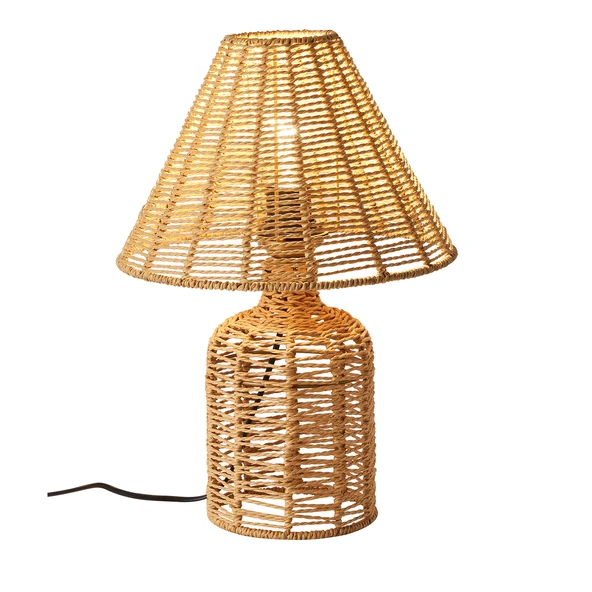 Apliqa Mateo İpli Rattan Hasır Abajur - Resim 3