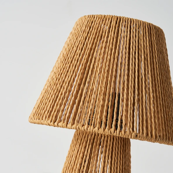 Apliqa Blera İpli Hasır Abajur - Resim 4