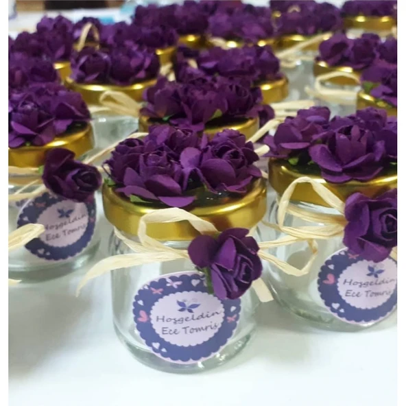 Altın Kapaklı Kavanoz Hediyelik(30 Adet) - 2