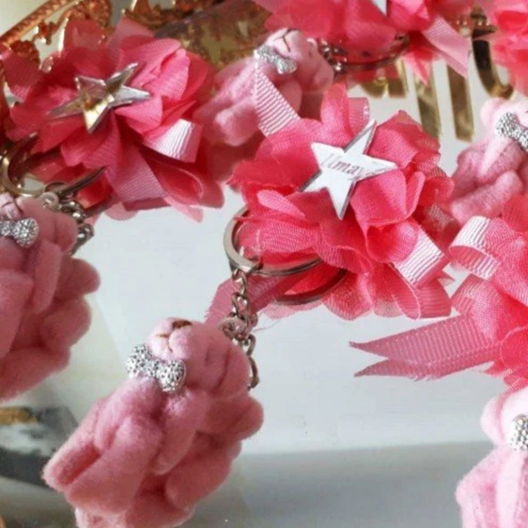 Ayıcık Anahtarlık İsimli Bebek Şekeri(30 Adet) ürün görseli