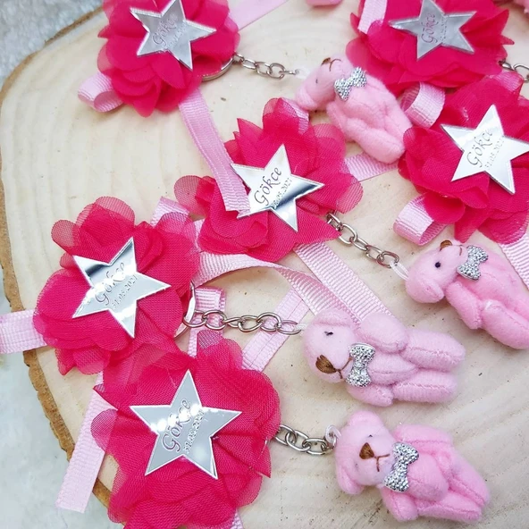 Ayıcık Anahtarlık İsimli Bebek Şekeri(30 Adet) - Resim 3