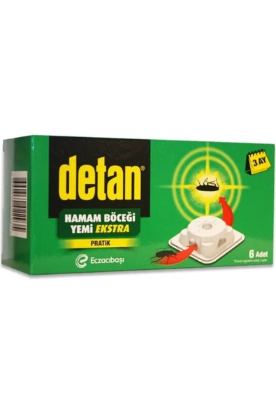 Detan Hamam Böceği Yemi Ekstra 6 Adet