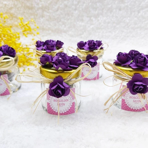 Altın Kapaklı Kavanoz Hediyelik(30 Adet) - 3