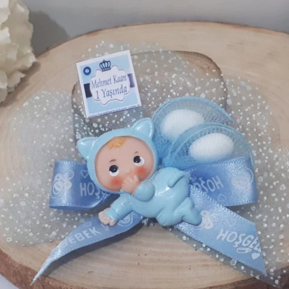 Kedi Kostumlü Bebek Biblo Hediyelik(30 Adet) ürün görseli