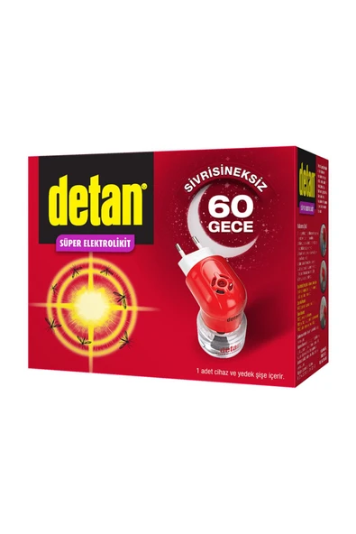 Detan 60 Gece Elektrolikit Cihaz + Yedek