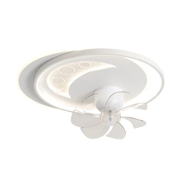 Apliqa Arıa 3D Plafonyer Pervaneli Ledli Avize - Resim 2