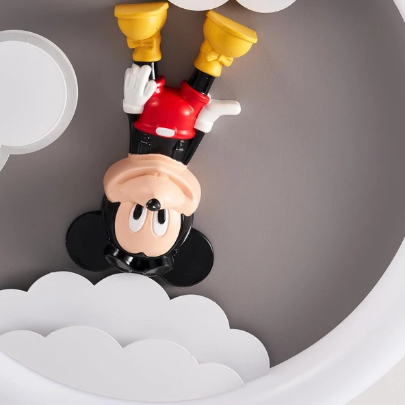 Moddy Ledli Mickey Desenli Plafonyer Çocuk Odası Avize - Resim 8