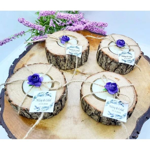 Ağaç Mumluk Baby shower Hediyelik(20 Adet) - 5