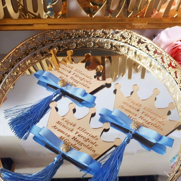 Büyük Boy Taç Pleksi Lüks(30 Adet) - 2