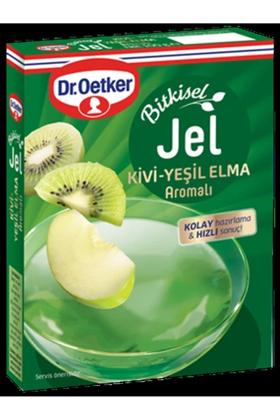 Dr. Oetker Dr.oetker Bitkisel Jel Kivi Yeşil Elma Aromalı 100 G
