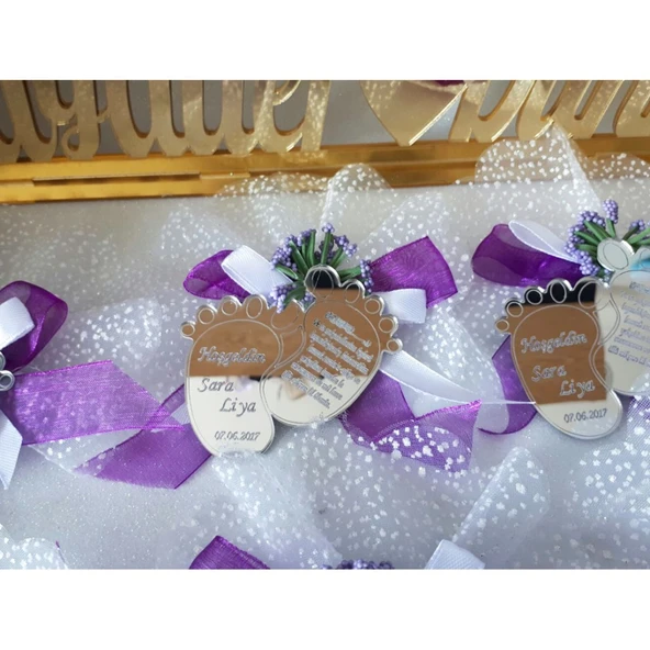 2018 Model Pleksi Ayak Bebek Şekeri(30 Adet) ürün görseli