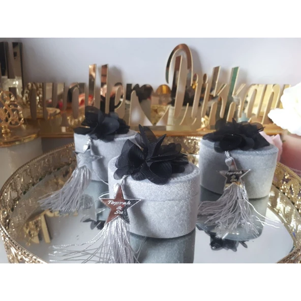 Pleksi İsimlikli İkiz Bebek Şekeri(30 Adet)