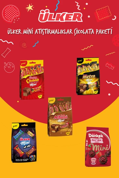 Ülker ÜLKER MİNİ ATIŞTIRMALIKLAR ÇİKOLATA PAKETİ ürün görseli 1