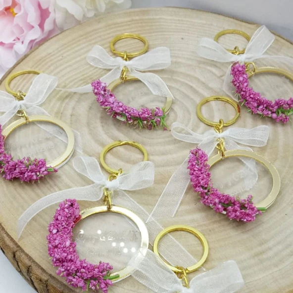 2019 Model Şeffaf Pleksi Anahtarlık Bebek Şekeri(30 Adet) ürün görseli