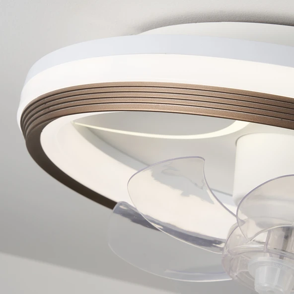 Apliqa Retta Plafonyer Pervaneli Ledli Avize - Resim 4