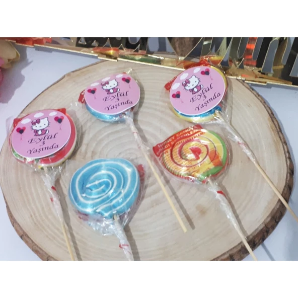 Lolipop Etiketli Bebek ve Doğum Günü Şekeri(15 Adet) ürün görseli
