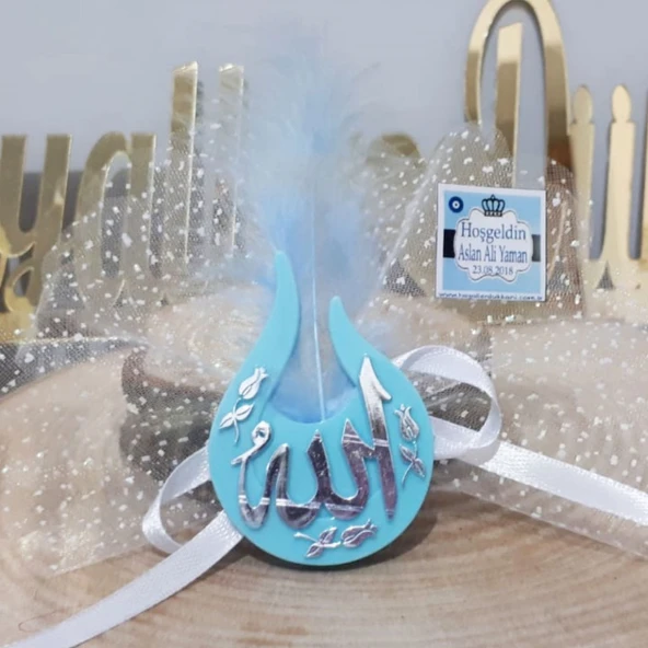 Renkli Lale Lafızlı Magnet Bebek Hediyelik(30 Adet) - 1
