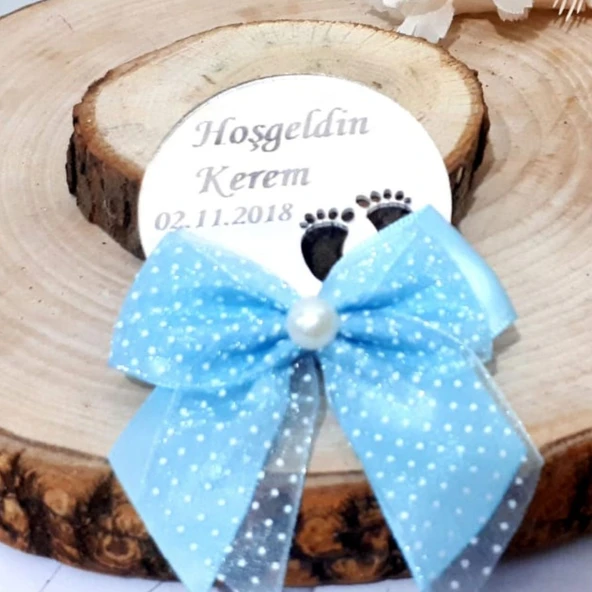 Ayaklı Daire Pleksi Magnet Bebek Şekeri(30 Adet) ürün görseli