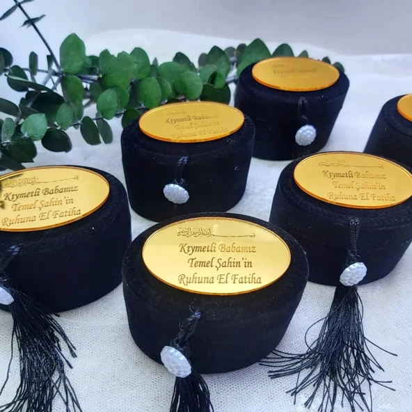 Siyah Flok Kutu Ölüm Mevlütü Hediyelik(30 Adet) - 6