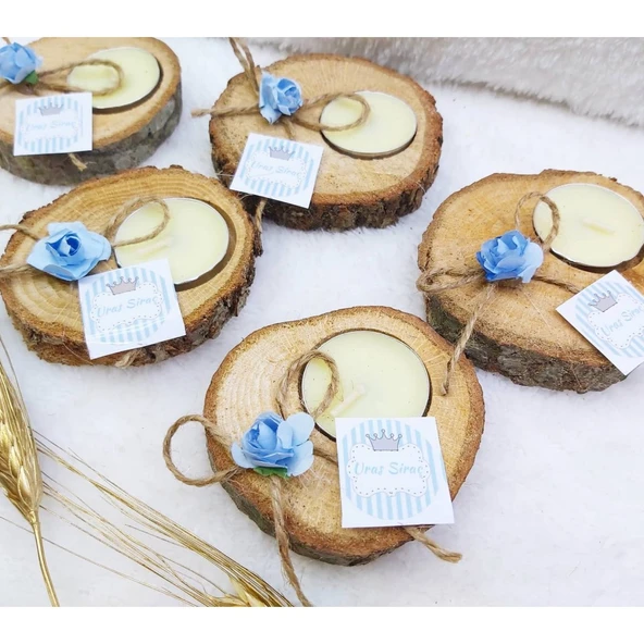 Ağaç Mumluk Baby shower Hediyelik(20 Adet) - 3