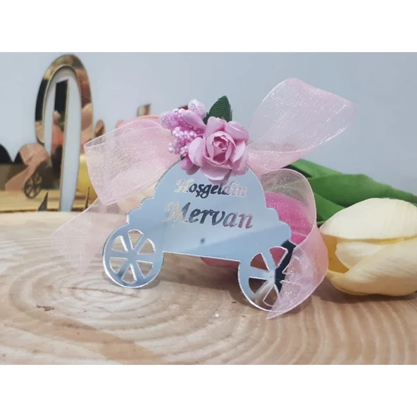 Bal Kabağı Araba Magnet Pleksi Hediyelik(30 Adet) - 1
