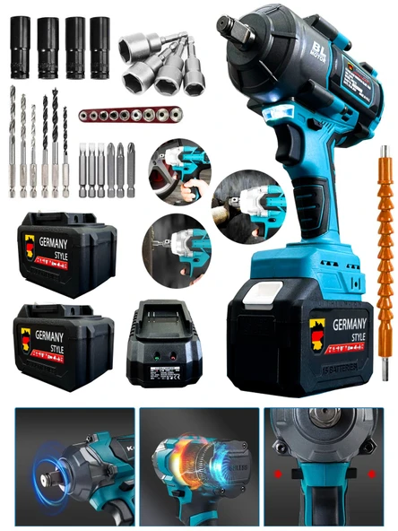 Germany Style DH-150 1000 NM Kademeli Somun Sökme Araç Bijon Sıkma Torklu Somun Sökme Makinesi - 3