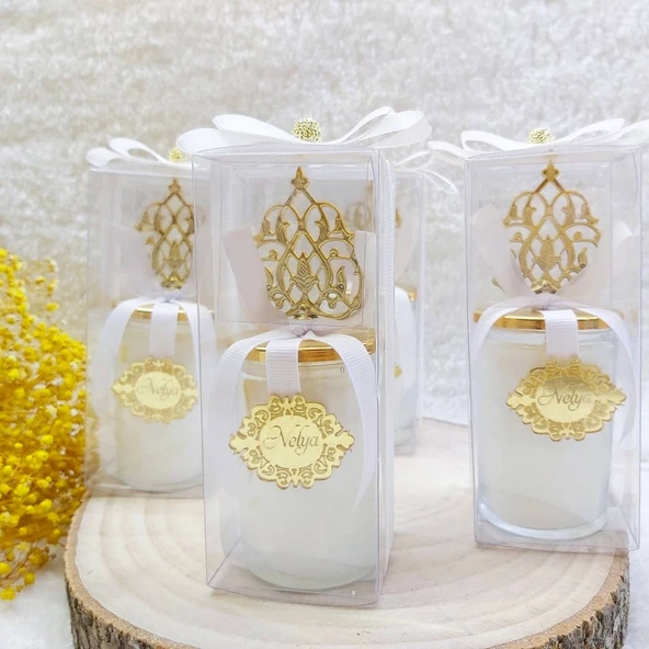 Güneş Tepellikli Bardak Mum Mevlüt Hediyelik(30 Adet) - 3