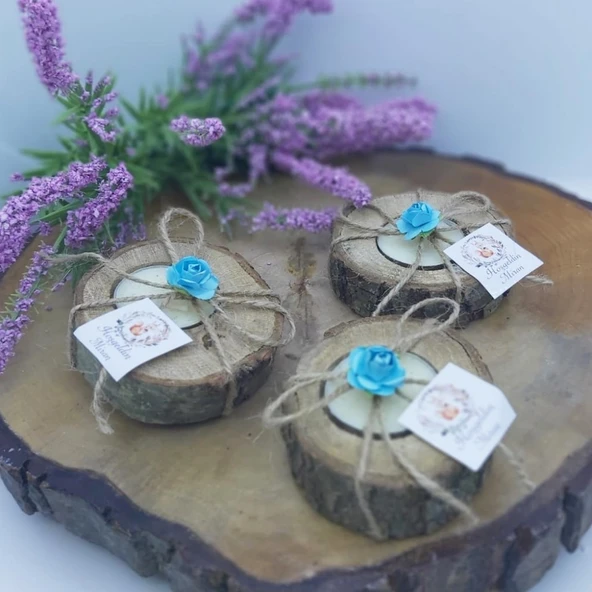 Ağaç Mumluk Baby shower Hediyelik(20 Adet) - 2