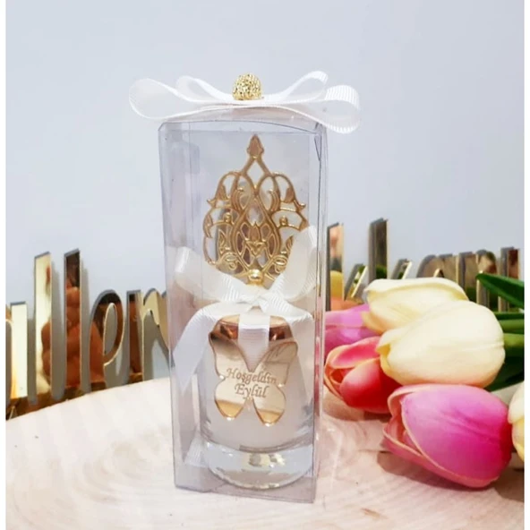 Güneş Tepellikli Bardak Mum Mevlüt Hediyelik(30 Adet)