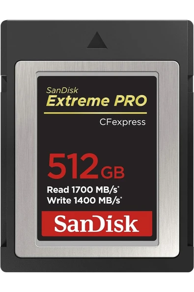 SanDisk Extreme PRO CFexpress 512GB SDCFE-512G-GN4NN 1700MB/s Type B XQD 4K Hafıza Kartı
